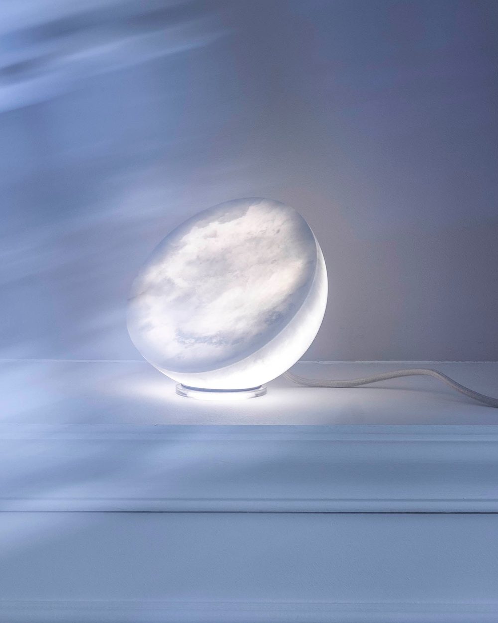 MOON Sixteen, the stone lit from inside