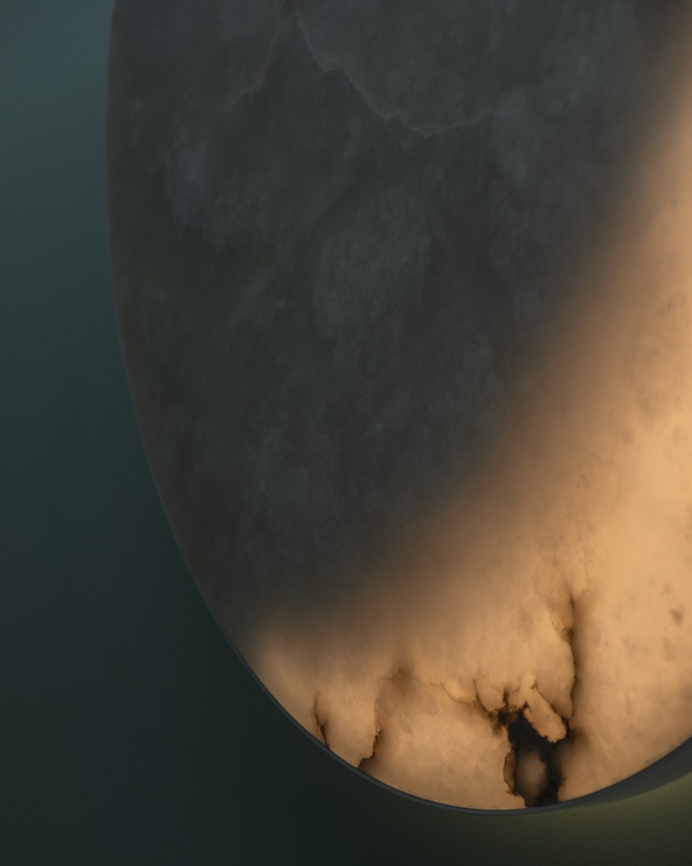 MOON Ninety, the stone lit from inside
