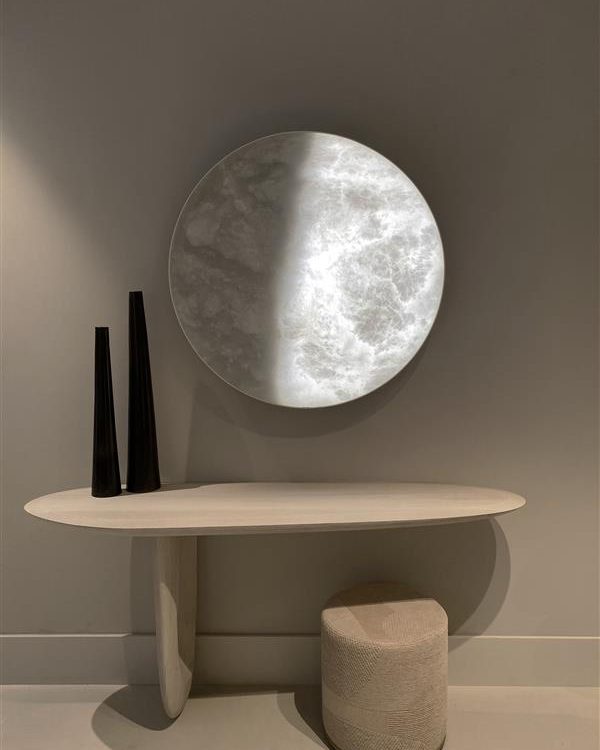 MOON Ninety above a stone console